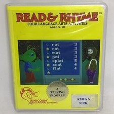 Vint. 1989 Unicorn Software Co. Read & Rhyme Talking Software Program AMIGA 512K picture