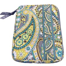 Vera Bradley Lemon Parfait Paisley Quilted E-Reader Tablet Tech Case Sleeve Boho picture