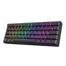 GK61 60% v3 Hotswap Mechanical Gaming Keyboard 61 Keys RGB LED Silver Switch picture