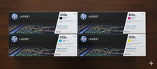 HP 410X High Yield Black Toner CF410X for M452 M477 – CMYK – New & Sealed–4 Pack picture
