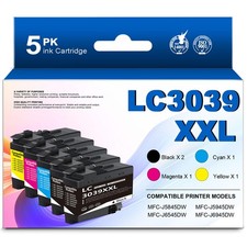 LC3039 LC3039XXL (5Pack, BK/C/M/Y) Ultra High Yield LC 3039 Ink Cartridges picture