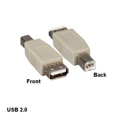 USB 2.0 Type A Female to Type B Male Adapter Printer Scanner PC Notebook HDD picture