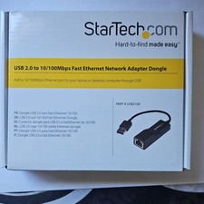 StarTech.com USB 2.0 to RJ-45 Fast Ethernet 10/100 Adapter, Black USB2100 picture