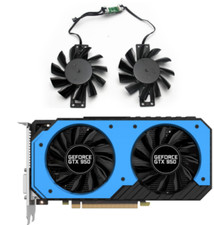 Pair Fans Cooler Fan For Palit GeForce GTX 950 GTX950 StormX GA82S2U picture