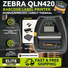 ✅Zebra QLn420 Mobile Printer | WiFi, Bluetooth, MFi (iOS) | QN4-AUNA0M00-00🔥⭐ picture