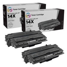 LD Reman Replacements for HP 14X CF214X 2pk HY Black 700 M712xh M725 M725f M725z picture