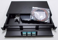 6 12 24 48 72 Port LC Singlemode OS2 Fiber Optic Patch Panel Kit 1U Rack Mount picture