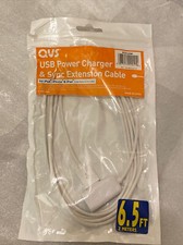 QVS USB Power Charger & Sync Extension Cable 6.5ft.  (Type A Male to Female) picture