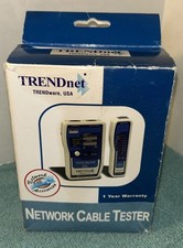 Trendnet TC-NT2 Network Cable Tester  & Remote + Case and Test Adapterrs and Man picture