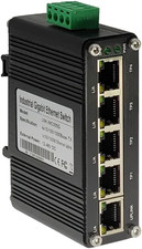 Mini 5-Port Gigabit Industrial Switch, Din/Wall Mount, -40~167°F, 10Gbps picture
