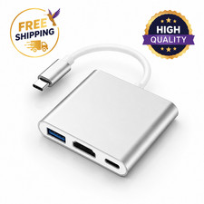 QCEs USB C to HDMI Adapter, USB-C Digital AV Multiport Adapter with 4K Silver picture