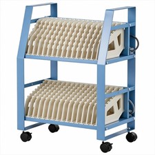 16/32 Device Charging Cart Chromebook Spike Protection 15.6in Wheels Office picture