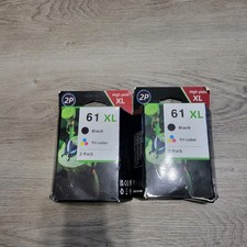 Lot of 2 2P 61 XL Ink Cartridges Black Tri-Color High Yield 2-Pack Printer Ink picture