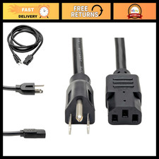 15ft Heavy Duty 14 AWG Power Cord for PC, Monitor, Laptop | UL Listed 3 Prong AC picture