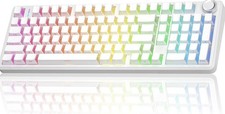 AULA F99 Pro Wireless Mechanical Keyboard-Silent Version White picture