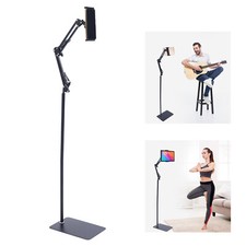 Universal 360�� Adjustable Tablet Holder Floor Stand Clamp for 4-17cm Phone iPad picture