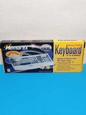 NEW ~ Memorex Windows 95/98 Computer Keyboard TS1000 Spillproof Quiet Keys PS/2 picture