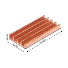 Heatsink Pad Pure Copper Cooler Pads for MOS IC Chip Memory Card Radiator 1PC picture