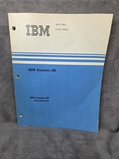 IBM Sytem/38 Introduction - Manual Eighth Edition 1984 picture