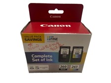 Canon 260/261 Black And Color Ink 1/each Cartridge picture