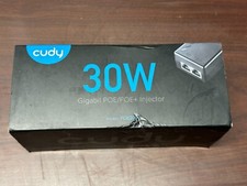 Cudy POE200 30W Gigabit POE/POE+ Injector Adapter 10/100/1000Mbps Ethernet NIB picture