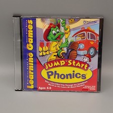 Jump Start Phonics CD-ROM Ages 4-6 PC/Mac 1999 Educational Games Homeschool Kids picture