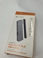 Hyper - HYPERDRIVE DUO PRO 7-in-2 USB-C Hub for Macbook Pro / Air HD575-GRAY picture