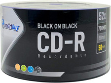 50 Pack  CD-R 52X 700MB 80 Mins Double Side Black Vinyl Blank Recordable Disc picture