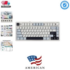 x Aula F75 Gasket Mechanical Keyboard, 75% Wireless Hot Swappable Gaming Keyb... picture