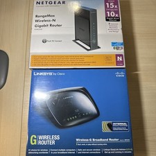 Netgear WNR3500 RangeMax Wireless-N Gigabit & Linksys by Cisco Wireless-G Router picture