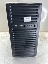 Vintage Retro Black Supermicro MATX Sleeper Build Case picture