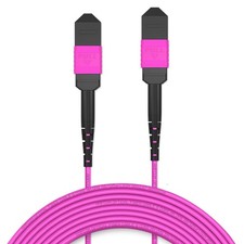 MPO to MPO Trunk Cable 50/125m Multimode OM4 12 Fiber Magenta 2m/6ft picture