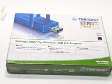 NEW ITRENDnet Blue 54 Mbps 11g Wireless USB 2.0 Adapter  TEW-424UB Seales picture
