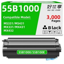 55B1000 Toner Cartridge Compatible for Lexmark MS331 MS431 MX331 MX431 MX432 picture