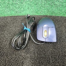 Vintage IBM ScrollPoint 4-Button Wired USB Mouse Model MO27FO Metallic Blue LED picture