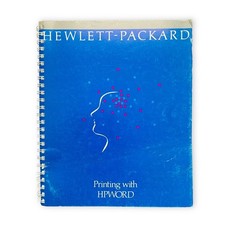 Hewlett-Packard HPWORD Printing User Manual 1985 Vintage Spiral Bound picture