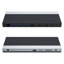 USB C Triple Display Docking Station Max 100W Charging 4K 2x HDMI DisplayPort picture