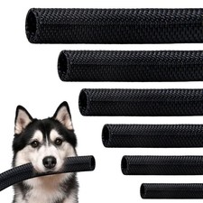 12ft Split Braided Cable Management Sleeve - High-Temperature Wire Loom, Cat Pro picture
