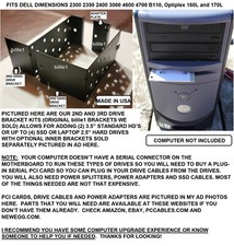 Dell Dimension Hard Drive Bracket Kit add 2nd 3rd HD on 2300 2400 3000 4600 4700 picture