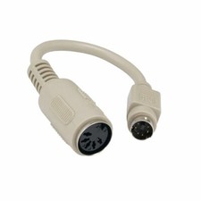 6 inch MDIN6 6 Pin Male to DIN5 5 Pin Female AT To PS/2 Keyboard Adapter Cable picture