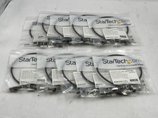 10* STARTECH NLBK-2F-CAT6A-PATCH BLACK ETHERNET CABLE picture