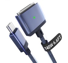 6.6-foot 3 USB-C magnetic cable comp. w/MacBook Air Pro Please Read Description picture