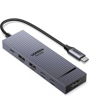 UGREEN Revodok Pro 6 in 1 Docking Station Dual 4K@60Hz USB C Hub 10Gbps 100W PD picture