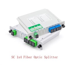 SC UPC APC PLC 1X4 Splitter Fiber Optical Box FTTH PLC Splitter Box Singlemode picture