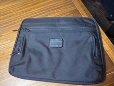 TUMI Alpha 13” Laptop Sleeve Case Black Ballistic Nylon Padded Organizer picture