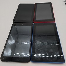 Lot Of 4 Tablets Stream 7 HP, Sr043KL Sv98LN Parts Only Used Amazon Kindle Tab picture