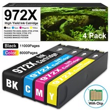 972X 972 XL Ink Cartridge For HP PageWide Pro 577dw 452dw 477dn 452dn 577z (4PK) picture