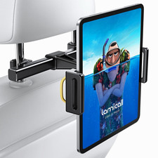 Lamicall P3 Car Headrest Tablet Mount Holder Adjustable 4.7-11 in Black picture