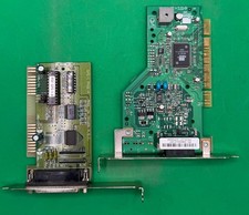 Lot of 2 Vintage PC Expansion Cards 3Com US Robotics PCI Modem ISA DB25 TC picture