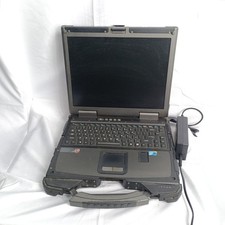 Getac B300 Rugged Laptop i7 Dual Serial VGA eSATA AC Adapter Powers On AS-IS picture
